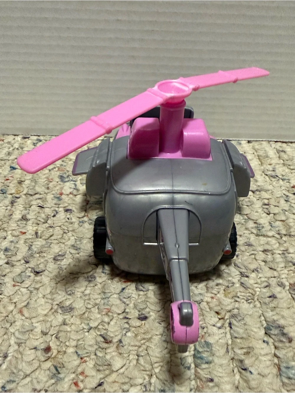 Paw Patrol Skye’s Helicopter Vehicle Gray Pink Spinmaster Toy 6.5